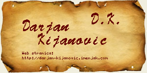 Darjan Kijanović vizit kartica